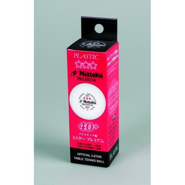 Nittaku míčky Premium, 40+ *** (3ks) Nittaku míčky Premium, 40+ *** (3ks)